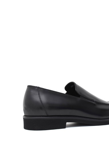 Mocassino in pelle nero time