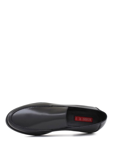 Mocassino in pelle nero time