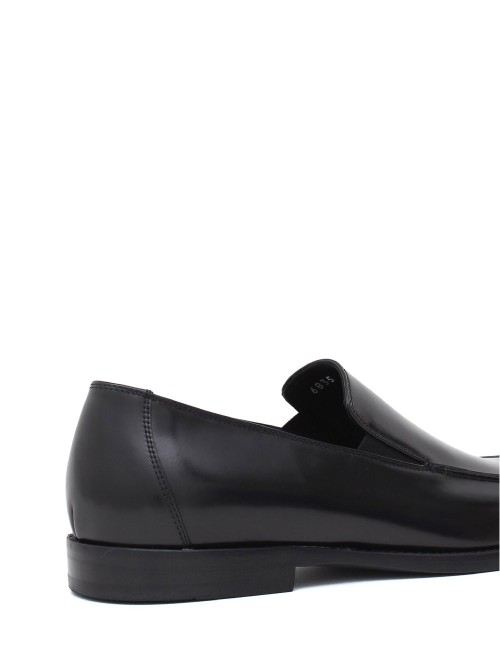 Mocassino in pelle nero time