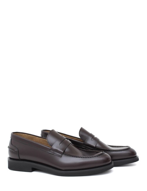 Mocassino in pelle bordeaux chelsea