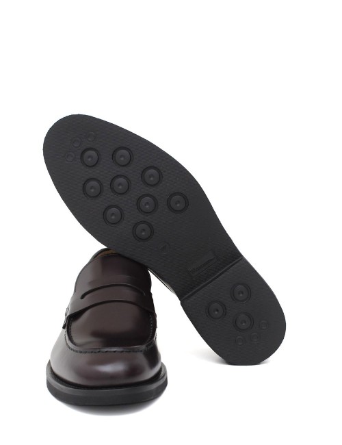 Mocassino in pelle bordeaux chelsea