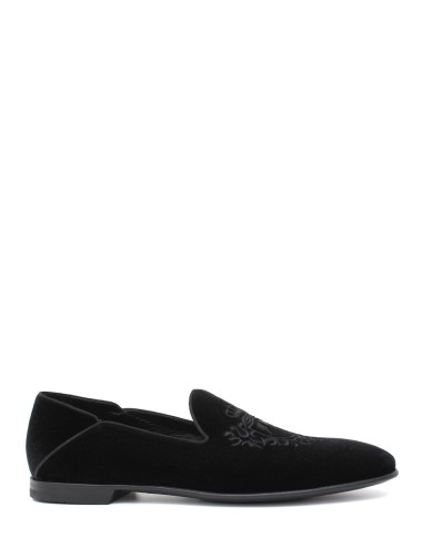 Mocassino in velluto Dragon nero