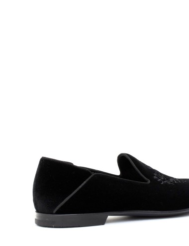 Mocassino in velluto Dragon nero