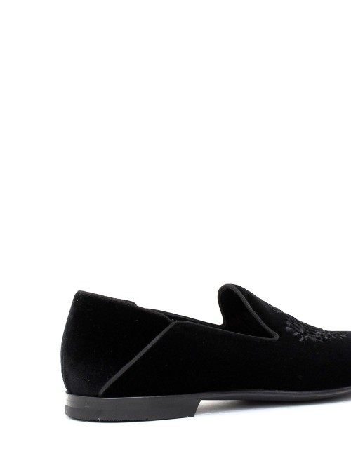 Mocassino in velluto Dragon nero