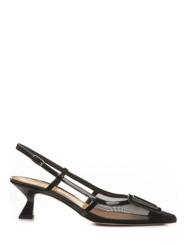 Slingback con tacco 2252 nero