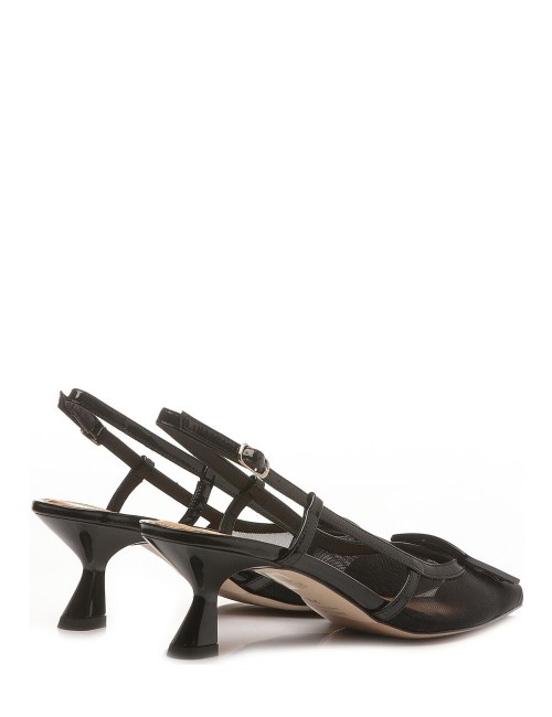 Slingback con tacco 2252 nero