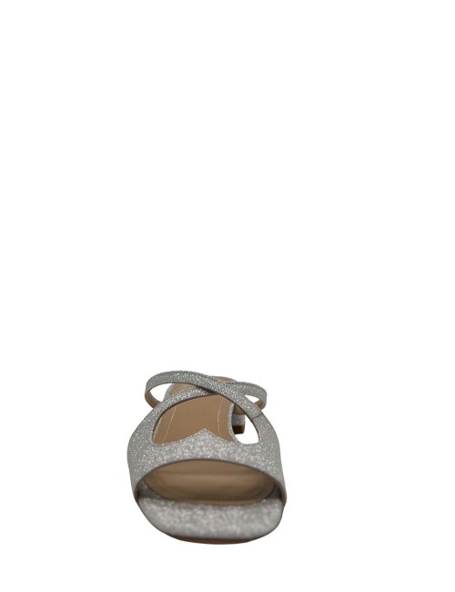 Sandalo basso AB2629TE MICROGLITTER ARGENTO