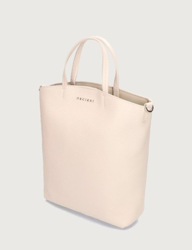 Shopper piccola Ladylike S Soft in pelle avorio