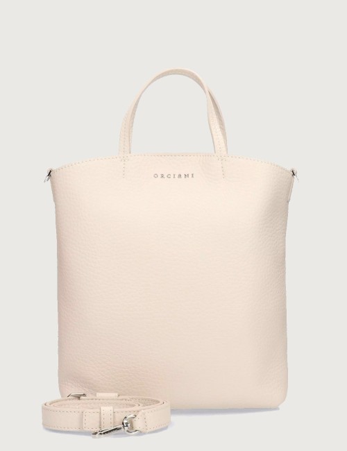 Shopper piccola Ladylike S Soft in pelle avorio