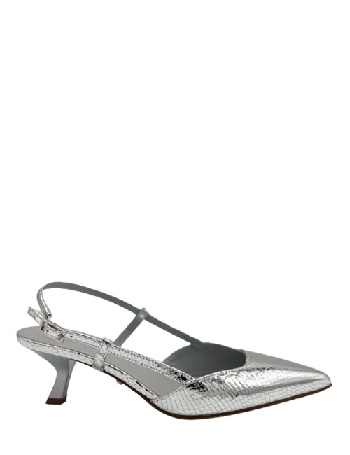 SLINGBACK CORAL ARGENTO SPECCHIO