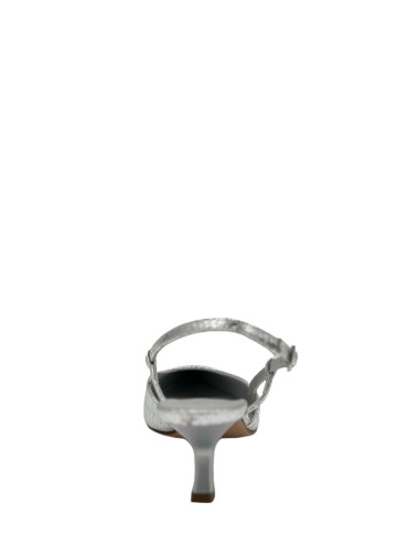 SLINGBACK CORAL ARGENTO SPECCHIO