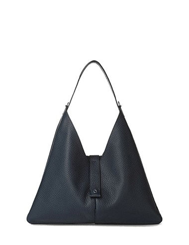 Borsa a spalla Vita Soft Small in pelle navy