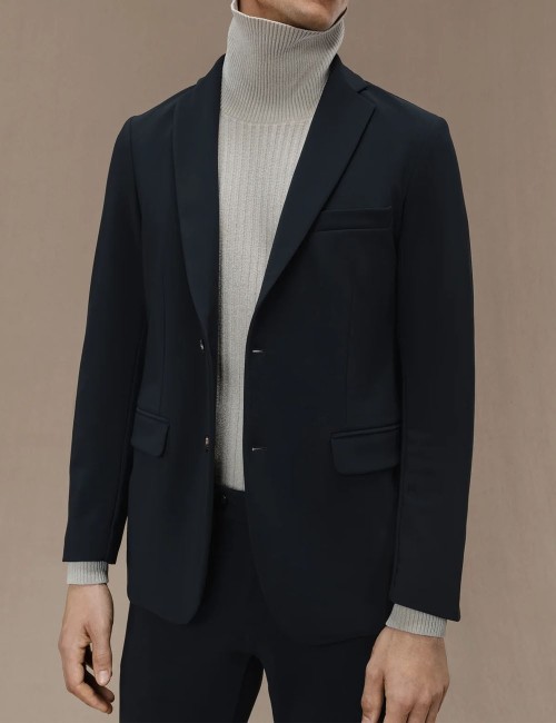 Giacca invernale blu nero