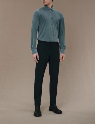 Pantalone invernale Chino blu nero