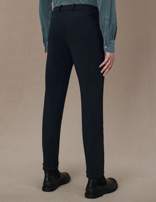 Pantalone invernale Chino blu nero