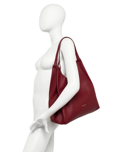 DUA BIG LEATHER BAG NERO CASTORO