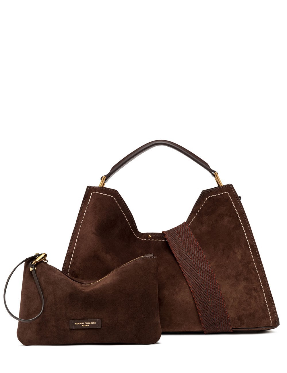 Borsa in pelle scamosciata outlet