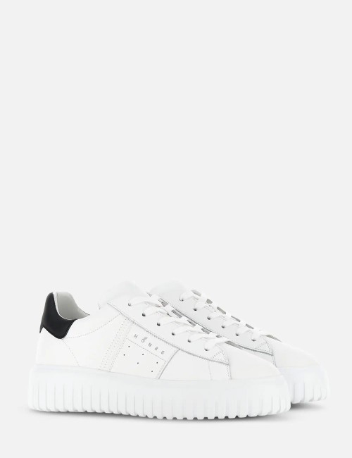 Sneakers H-Stripes Bianco Nero