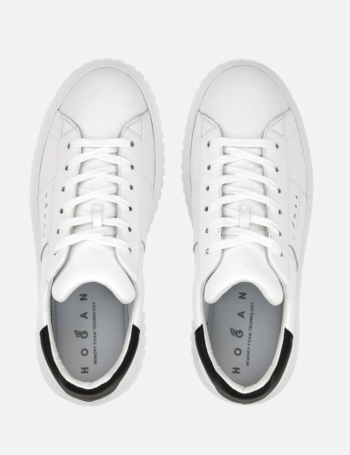 Sneakers H-Stripes Bianco Nero
