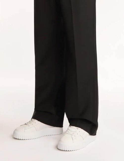 Sneakers H-Stripes Bianco Nero