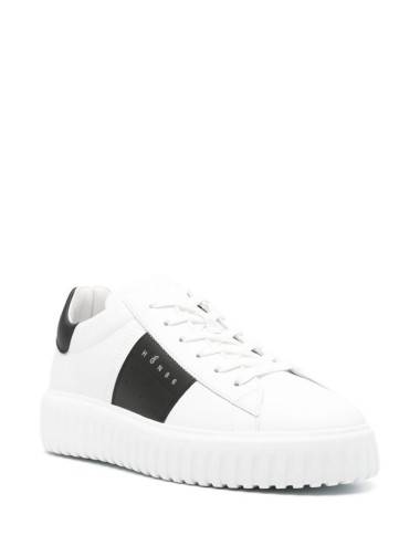 Sneakers H-Stripes bianco nero