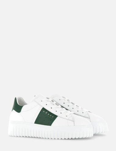 Sneakers H-Stripes Bianco Verde