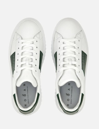 Sneakers H-Stripes White Green