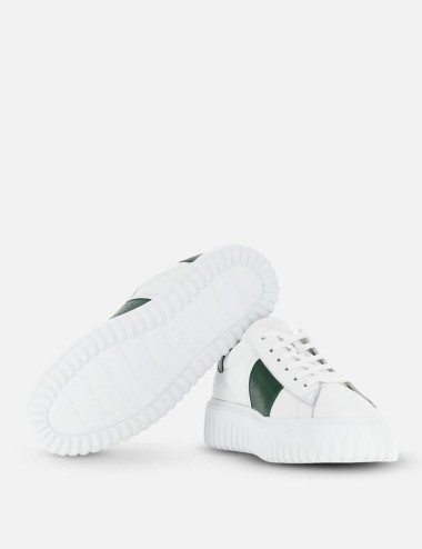 Sneakers H-Stripes Bianco Verde