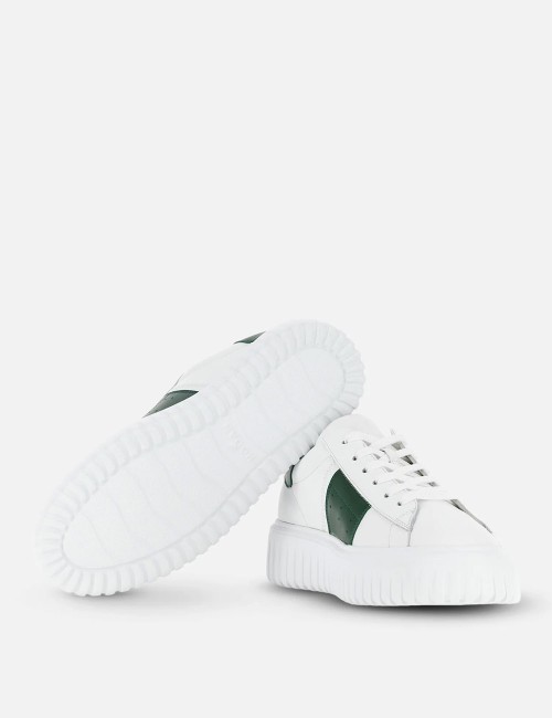 Sneakers H-Stripes Bianco Verde