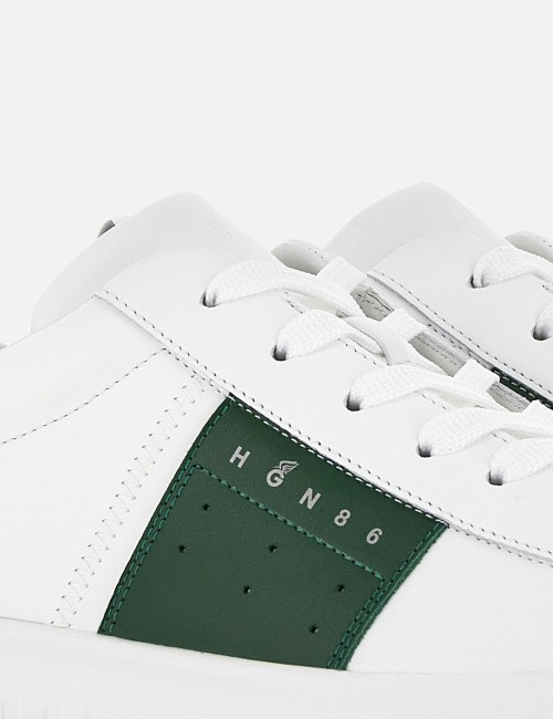 Sneakers H-Stripes Bianco Verde