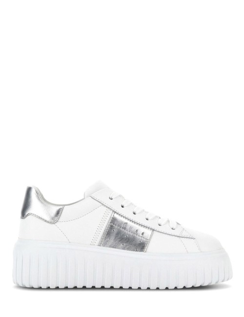 Sneakers H-STRIPES Bianco Argento