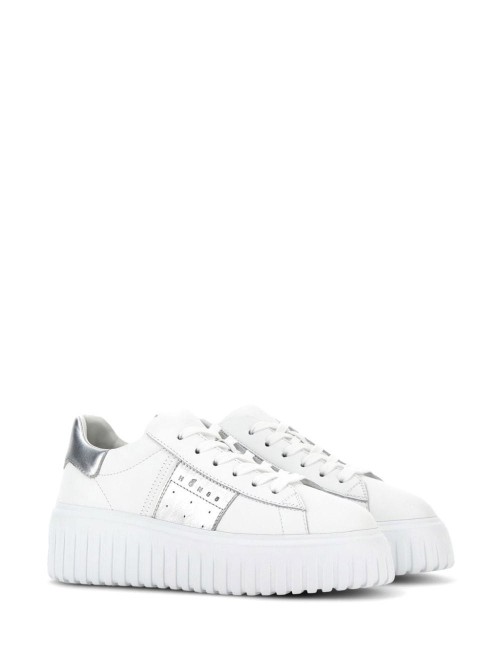 Sneakers H-STRIPES Bianco Argento