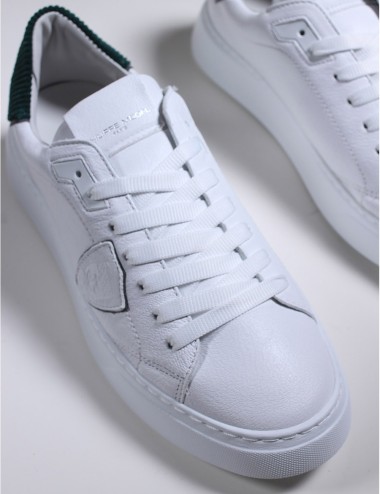 SNEAKERS BTLU TEMPLE LOW BLANC VERT