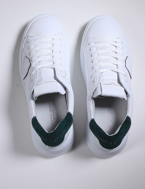 SNEAKERS BTLU TEMPLE LOW BLANC VERT