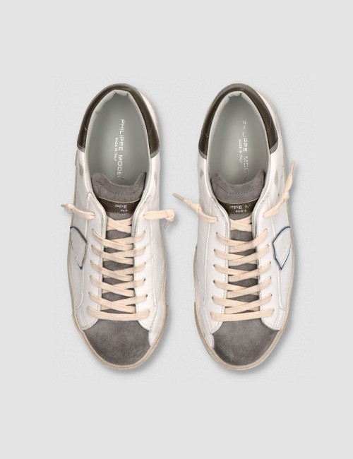 SNEAKERS PRSX LOW BIANCO E ANTRACITE