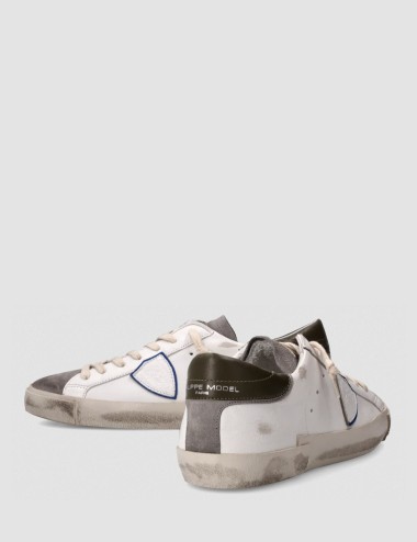 SNEAKERS PRSX LOW BIANCO E ANTRACITE