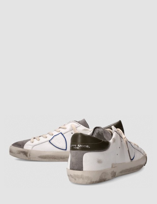 SNEAKERS PRSX LOW BIANCO E ANTRACITE