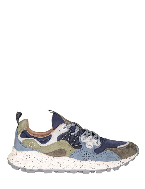 SNEAKERS YAMANO 3 MAN LIGHT BROWN-LIGHT BLUE-VIOLET