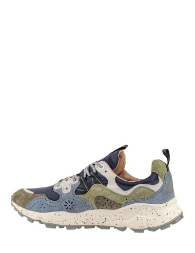 SNEAKERS YAMANO 3 MAN LIGHT BROWN-LIGHT BLUE-VIOLET