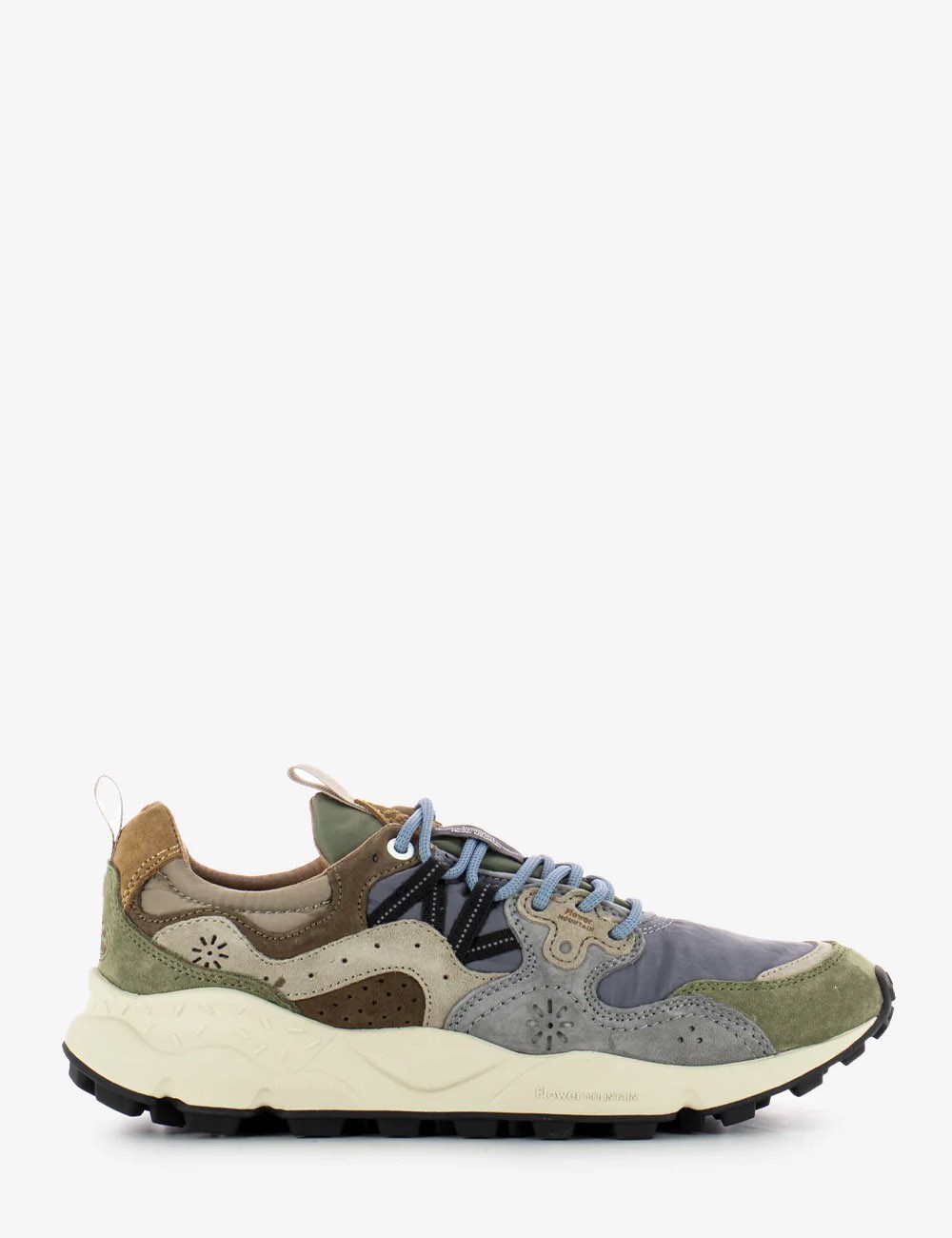 SNEAKERS YAMANO 3 MAN MILITARE-GREY-LIGHT BROWN