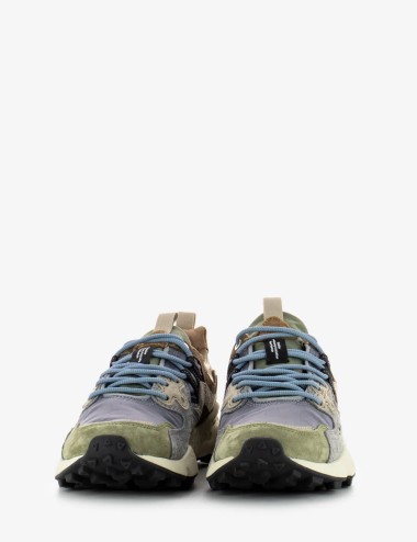 SNEAKERS YAMANO 3 MAN MILITARE-GREY-LIGHT BROWN