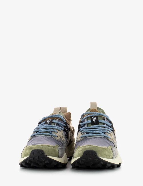 SNEAKERS YAMANO 3 MAN MILITARE-GREY-LIGHT BROWN