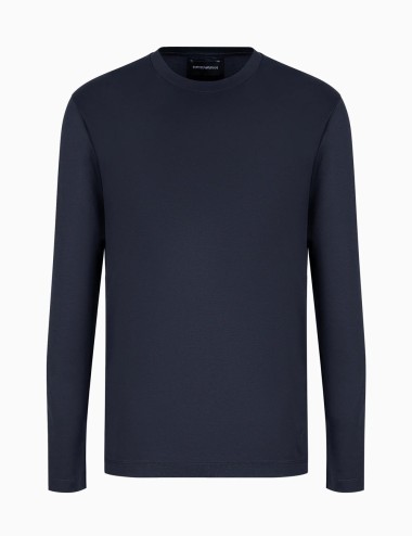Maglia in jersey misto lyocell ASV blu navy