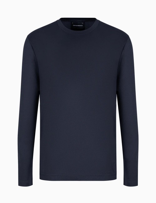 Maglia in jersey misto lyocell ASV blu navy
