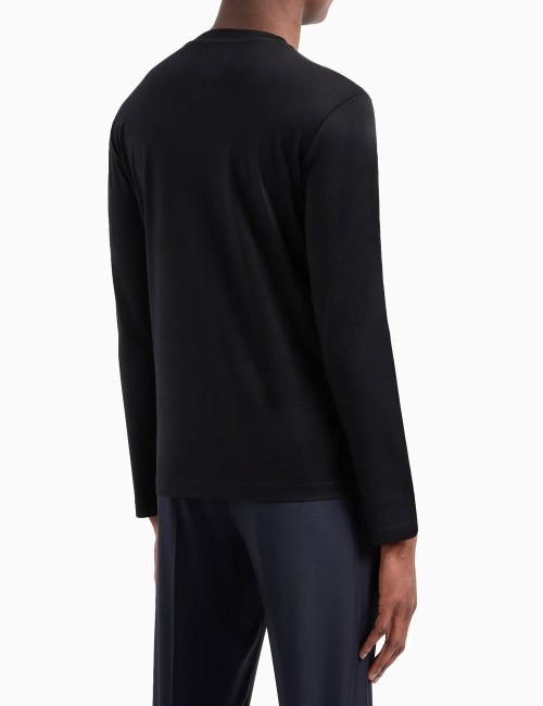Maglia in jersey misto lyocell ASV nera