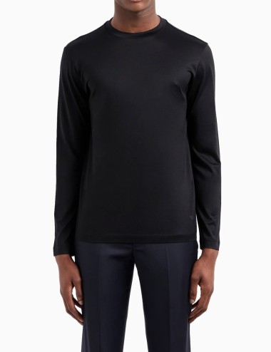 Maglia in jersey misto lyocell ASV nera