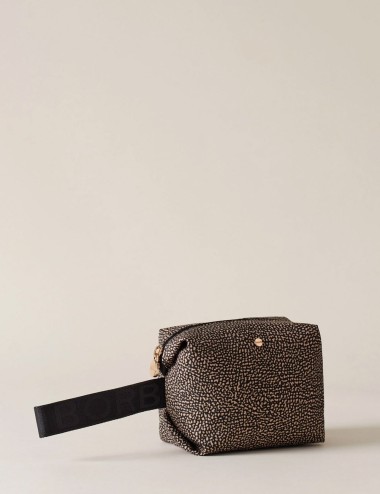 COSMETIC CASE SMALL OP NATURAL/BLACK