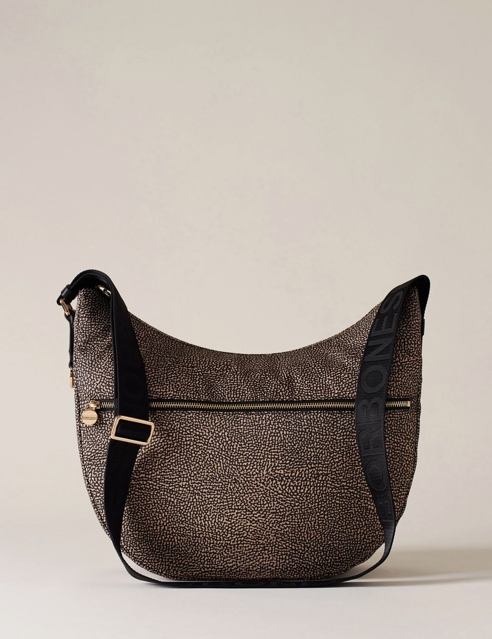 Borsa Hobo LUNA BAG MEDIUM OP NATURAL/BLACK