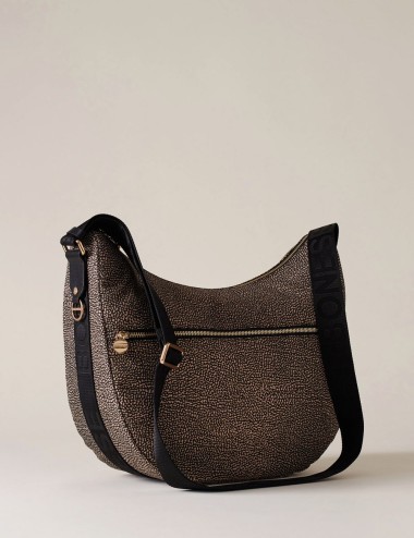 Borsa Hobo LUNA BAG MEDIUM OP NATURAL/BLACK