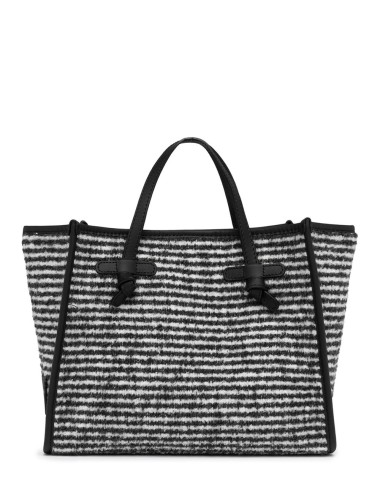 Borsa a mano tessuto pullover MISS MARCELLA nero